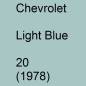 Preview: Chevrolet, Light Blue, 20 (1978).